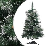 Vidaxl Sztuczna Choinka Ze Stojakiem Zielono-Biała 60 Cm Pvc 340539