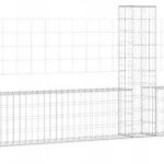 VIDAXL VIDAXL OGRODZENIE GABIONOWE Z 5 SŁUPKAMI ŻELAZO 500X20X 151278