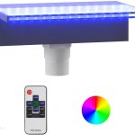 Vidaxl Wylewka Do Wodospadu Z Oświetleniem Rgb Led Akrylowa 30 Cm (151401)