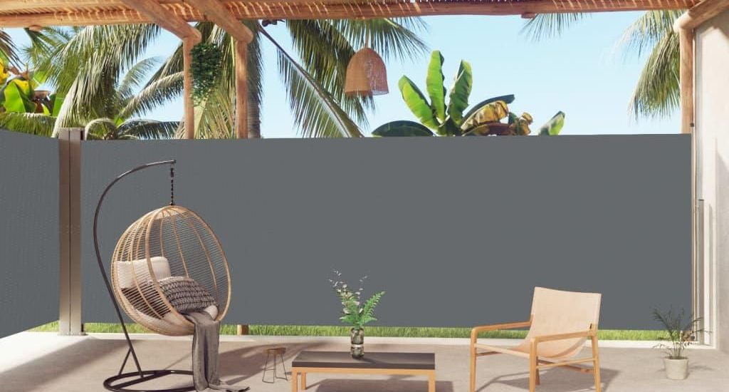 Vidaxl Zwijana Markiza Boczna Antracytowa 200x1000cm