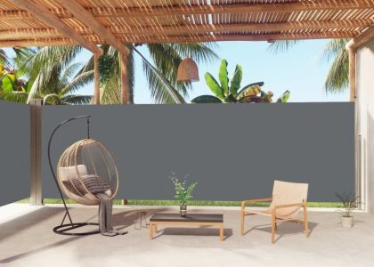 Vidaxl Zwijana Markiza Boczna Antracytowa 200x1000cm