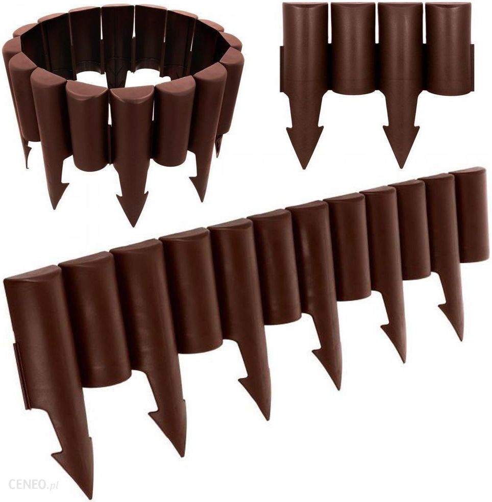 i-vilde-palisada-ogrodowa-obrzeze-10x2-5m-brazowy Vilde Palisada Ogrodowa Obrzeże 10×2,5m Brązowy