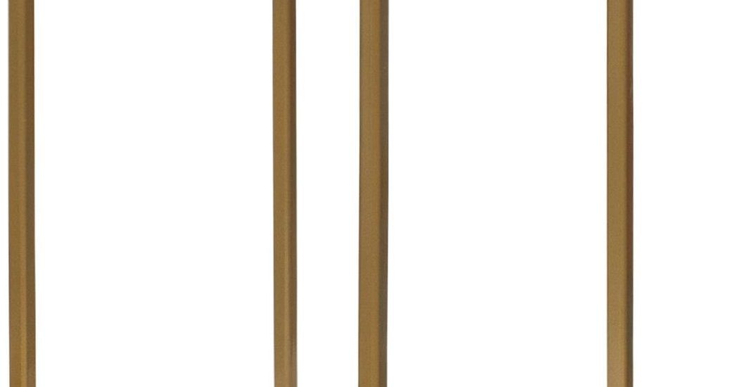 Vividez Verde Vv Kwietnik Metalowy Klasyczny 20x70cm Złoty (10136370)