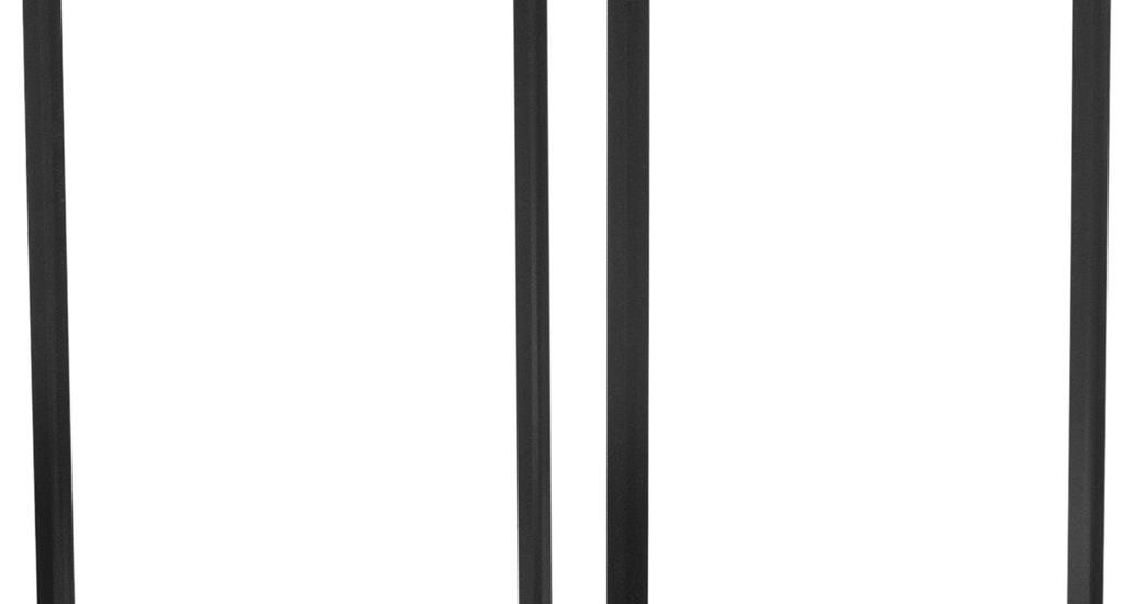 Vividez Verde Vv Kwietnik Metalowy Klasyczny 24x70cm Czarny (10136370)