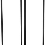 Vividez Verde Vv Kwietnik Metalowy Klasyczny 24x70cm Czarny (10136370)