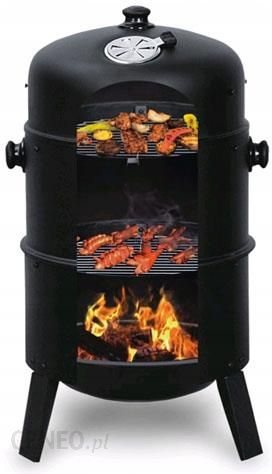 i-wedzarnia-ogrodowa-3w1-okragly-grill-metalowy-40cm Wędzarnia Ogrodowa 3W1 Okrągły Grill Metalowy 40Cm