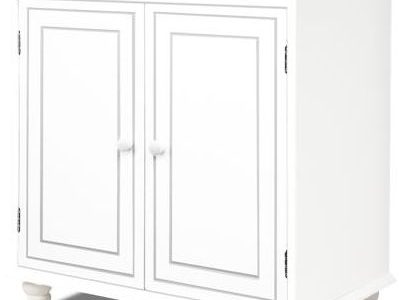 WideShop Drewniana Komoda Biały 100052