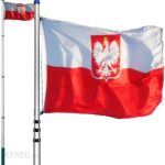 WideShop Maszt Flagowy Teleskopowy 6,3M + Flaga Polski ART570
