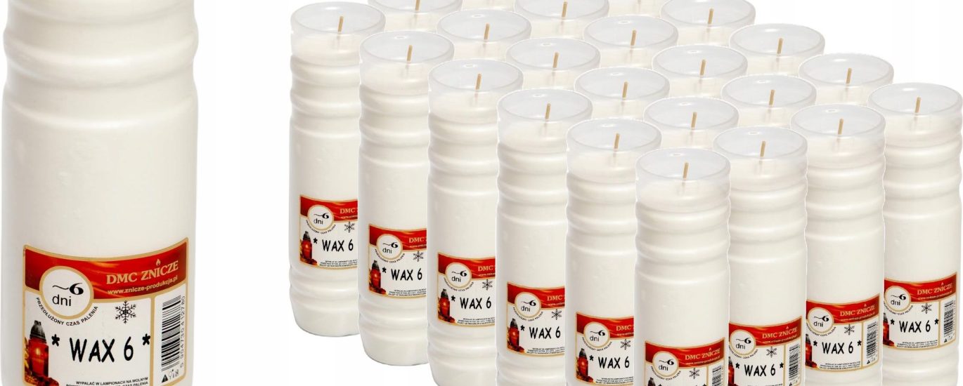 Wkłady Do Zniczy Olejowe 23szt. Wax 6 Dni 144H (WAX6)