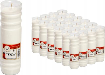Wkłady Do Zniczy Olejowe 23szt. Wax 6 Dni 144H (WAX6)