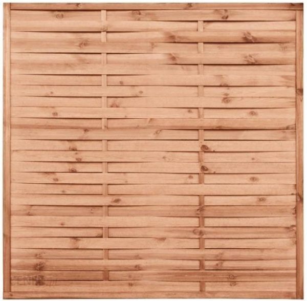 Wooder Płot drewniany lamelowy 180x180x2 brązowy