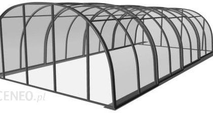 Zadaszenie z poliwęglanu litego OPERA 12,83 x 5,00 x 2,50 wysokia pokrywa na basen