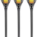 Zestaw 3 Lamp Gruntowych Torch Led 0,08W Szarych Do Ogrodu
