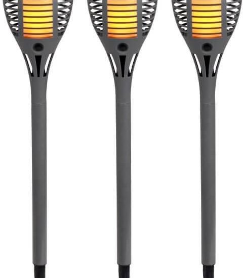 Zestaw 3 Lamp Gruntowych Torch Led 0,08W Szarych Do Ogrodu