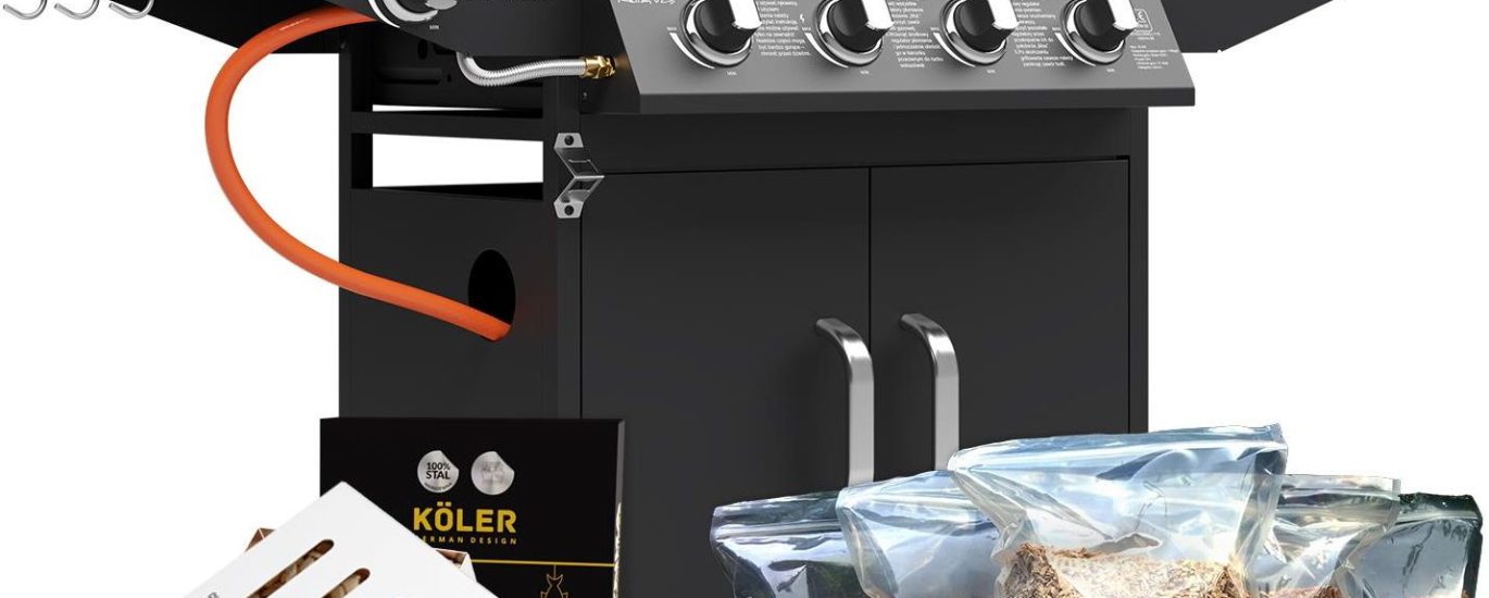 Zestaw Do Wędzenia Grill Gazowy Koler Relish V2 Black Standard