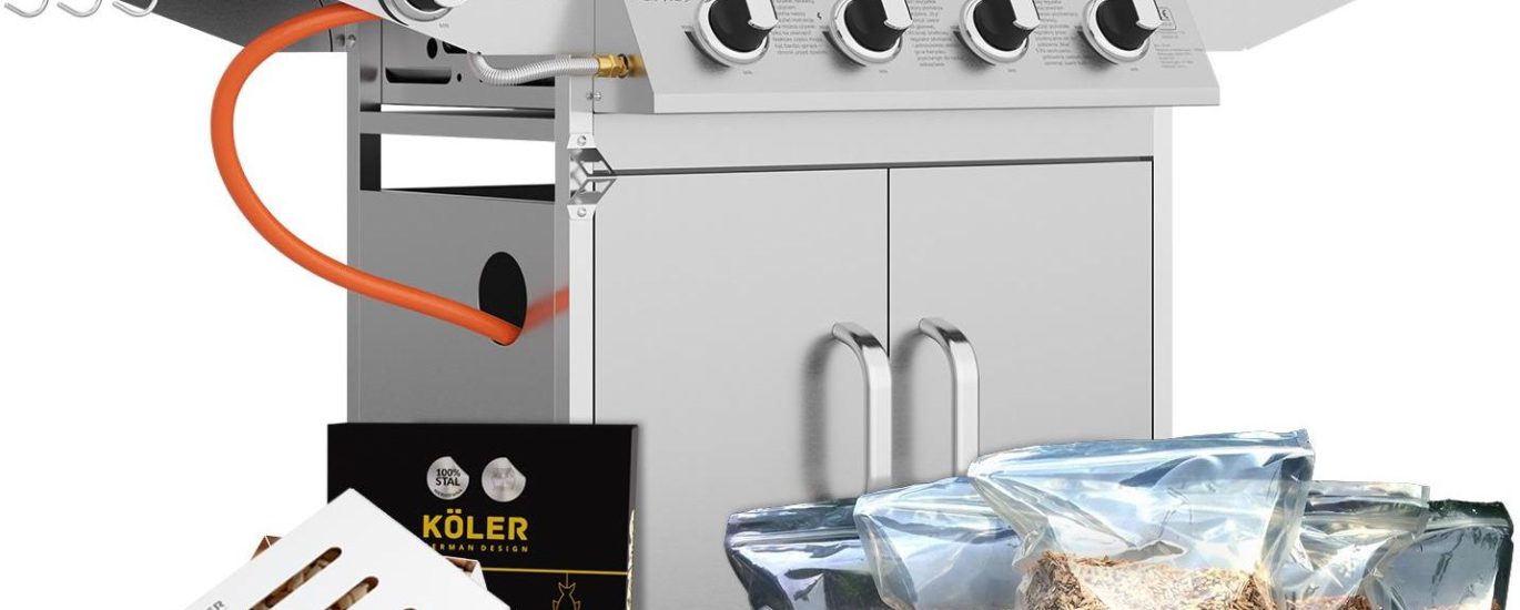 Zestaw Do Wędzenia Grill Gazowy Koler Relish V2 Silver Standard