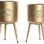 Zestaw Doniczek Dkd Home Decor Metal 2 Części 2 Sztuk 25,5×25,5x44cm