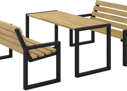 Zestaw Ogrodowy 150cm Bolzano 3X Kasztan
