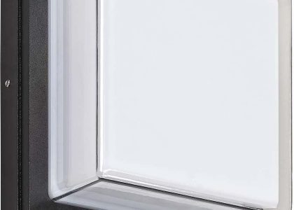 Zewnętrzna Lampa Ścienna Andorra 8829 Rabalux Elewacyjna Oprawa Kwadratowa Led 12W 4000K Kinkiet Outdoor Ip54 Czarny Biały
