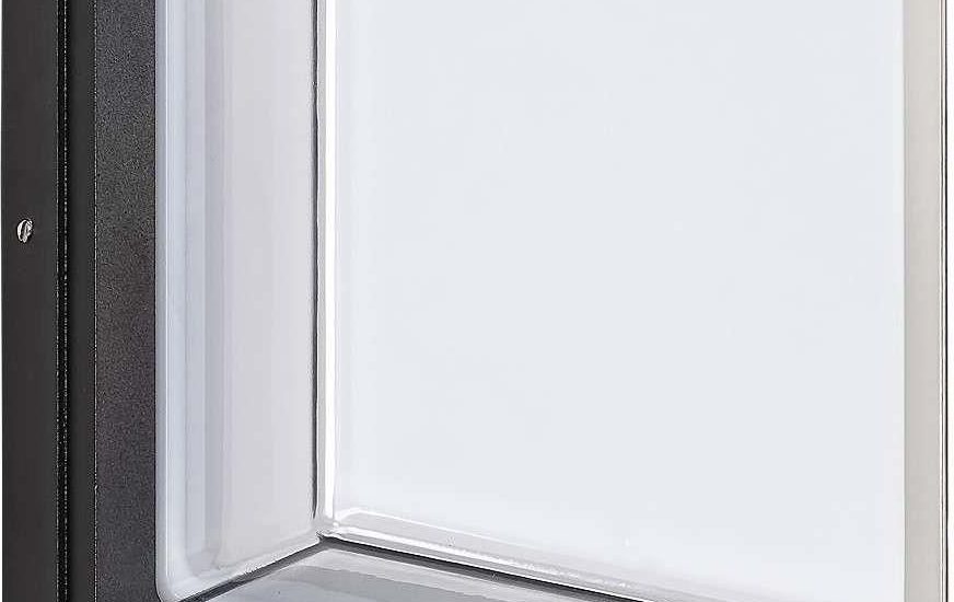 Zewnętrzna Lampa Ścienna Andorra 8829 Rabalux Elewacyjna Oprawa Kwadratowa Led 12W 4000K Kinkiet Outdoor Ip54 Czarny Biały