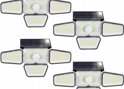 Zmh 4 Zestaw Obrotowa Lampa Słoneczna Na Zewnątrz
