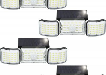Zmh 4 Zestawy 270°Lampa Solarna Zewnętrznych Ip65