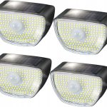 Zmh 4szt. Zewnętrzna Lampa Solarna 180° Ip65