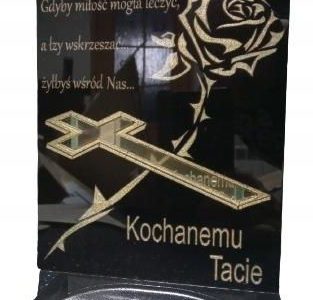 znicz kapliczka 2 z grawerem tabliczka twoj tekst