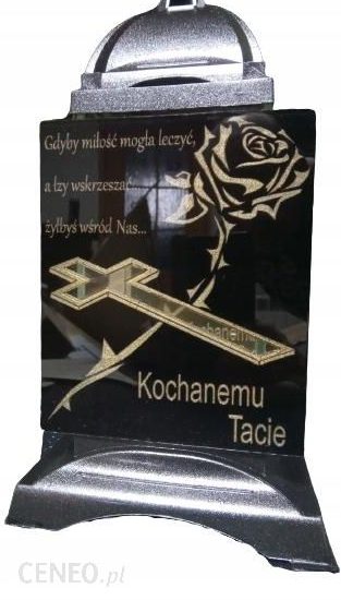 znicz kapliczka 2 z grawerem tabliczka twoj tekst