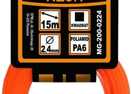 Żyłka Do Wykaszarki Kwadrat Neon 3,0Mm 15M